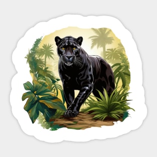 Jungle Panther Sticker